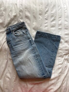 Zara Light Blue Straight Leg Jeans